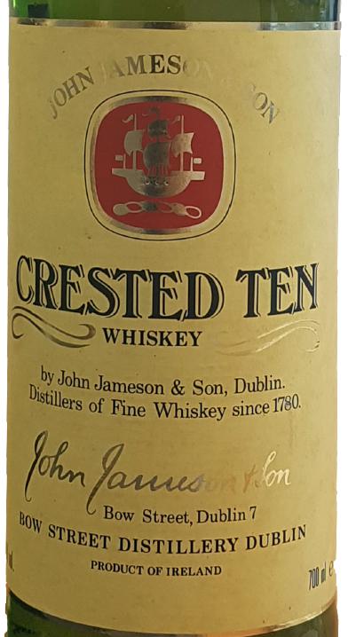 John Jameson & Son Crested Ten