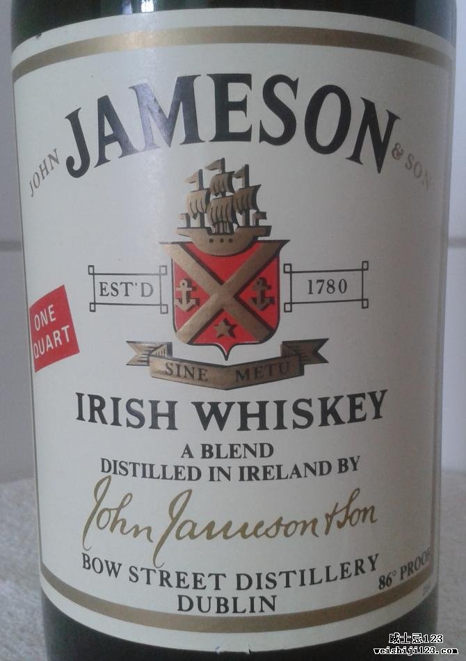 John Jameson & Son Irish Whiskey