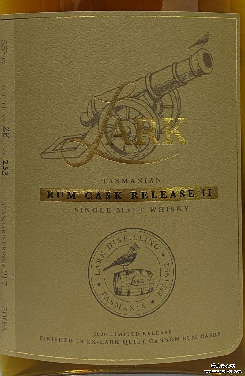 Lark Rum Cask Release II