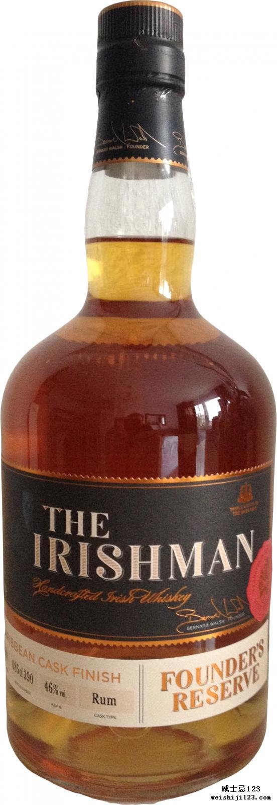 The Irishman Founder’s Reserve - Caribbean Cask Finish