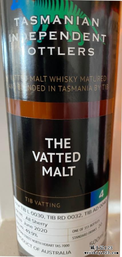 Tasmanian Independent Bottlers The Vatted Malt [4] TmIB