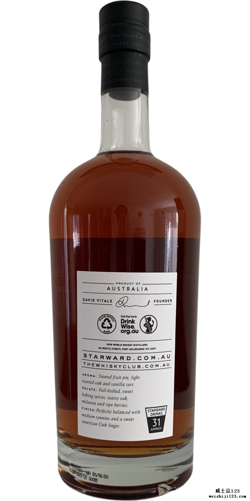 Starward Charred Red Wine Single Cask