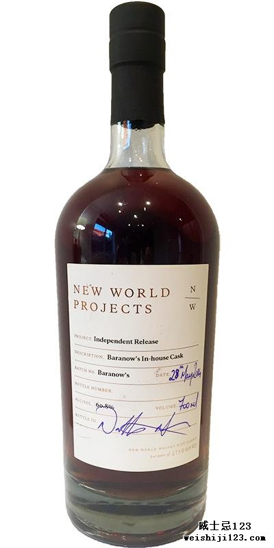 New World Projects Baranow's In-house Cask