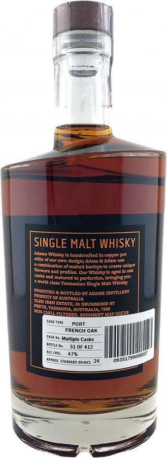Adams Tasmanian Single Malt Whisky - Original