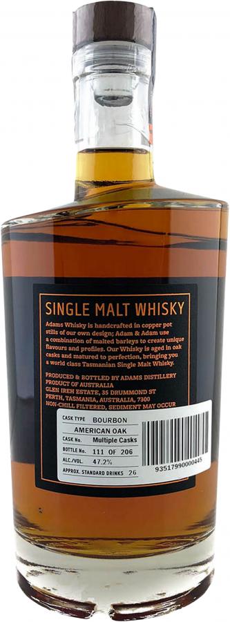 Adams Tasmanian Single Malt Whisky - Original