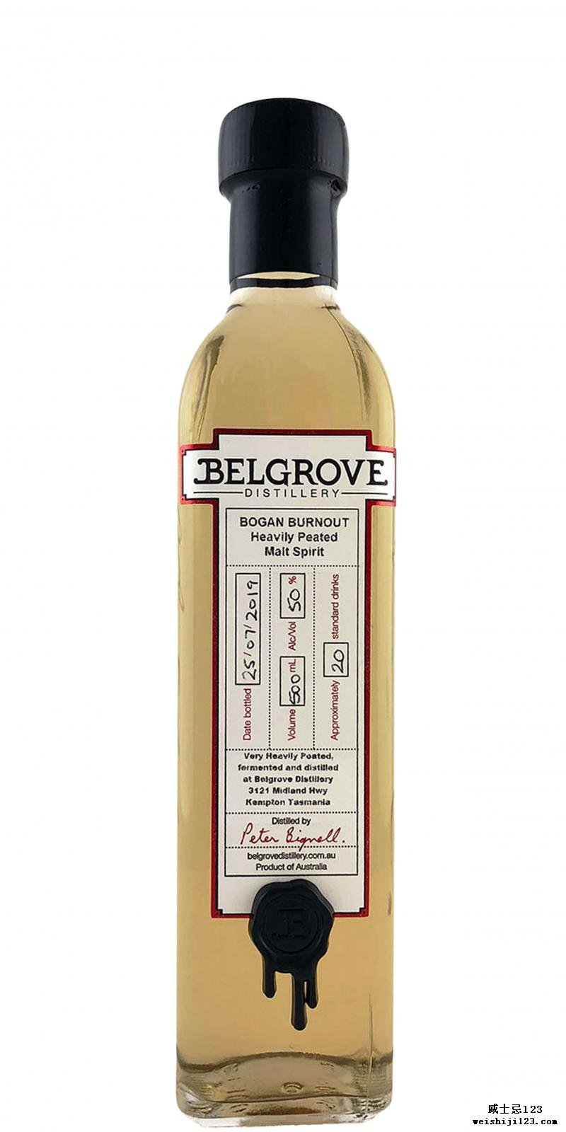 Belgrove Heavily Peated Malt Spirit