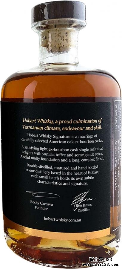 Hobart Whisky Tasmanian Single Malt