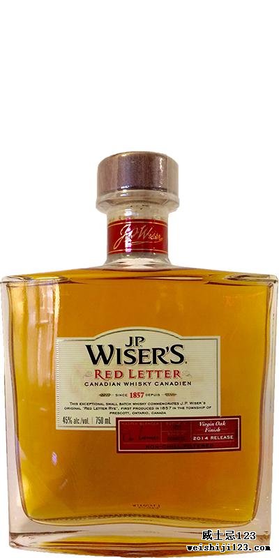 J.P. Wiser's Red Letter