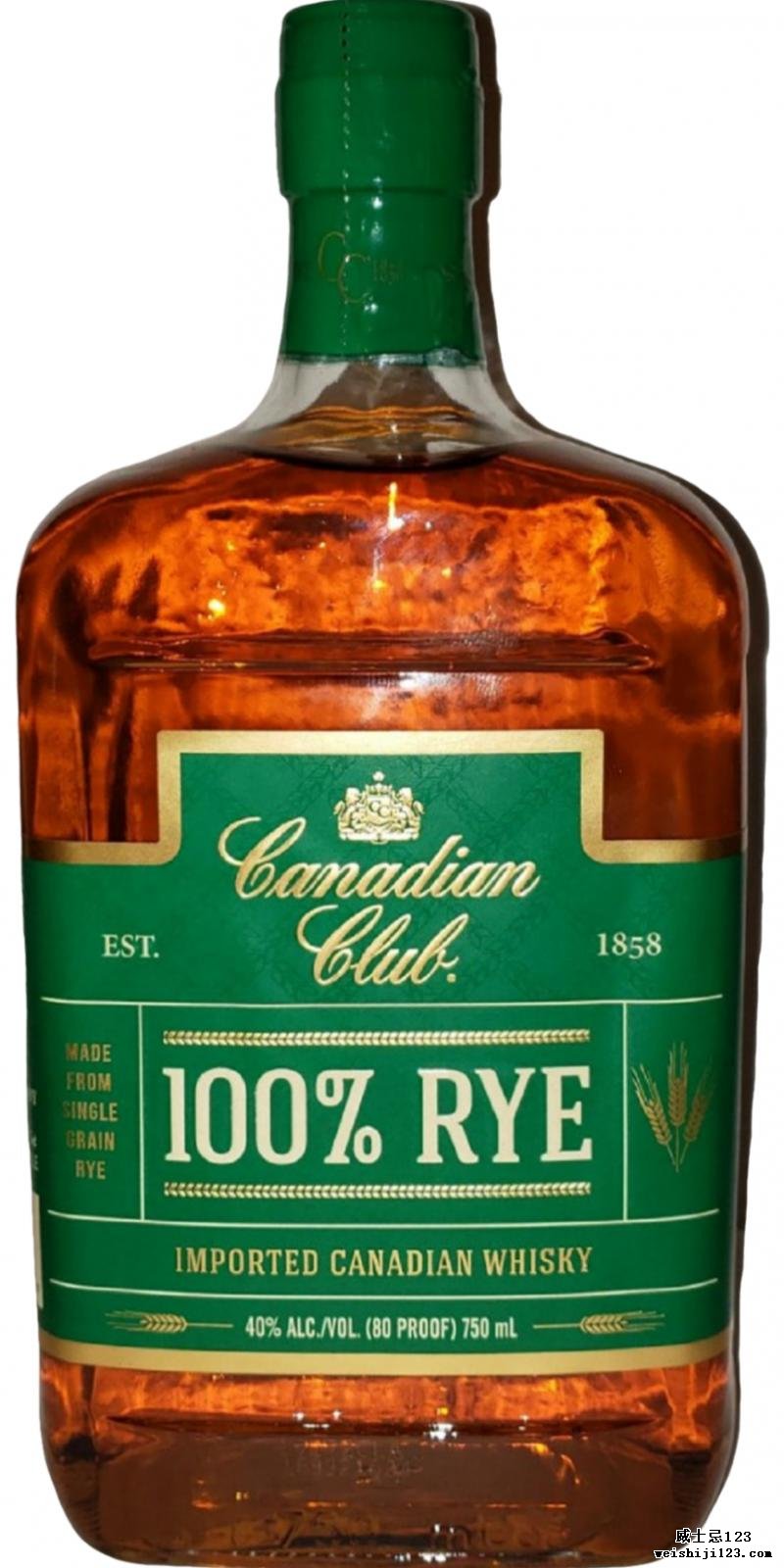 Canadian Club 100% Rye