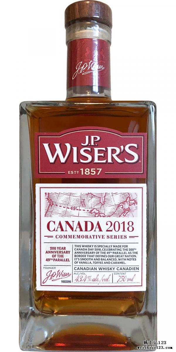 J.P. Wiser's Canada 2018