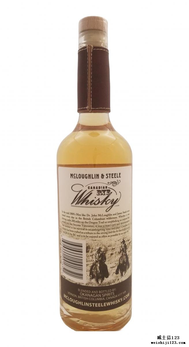 McLoughlin & Steel Canadian Rye Whisky