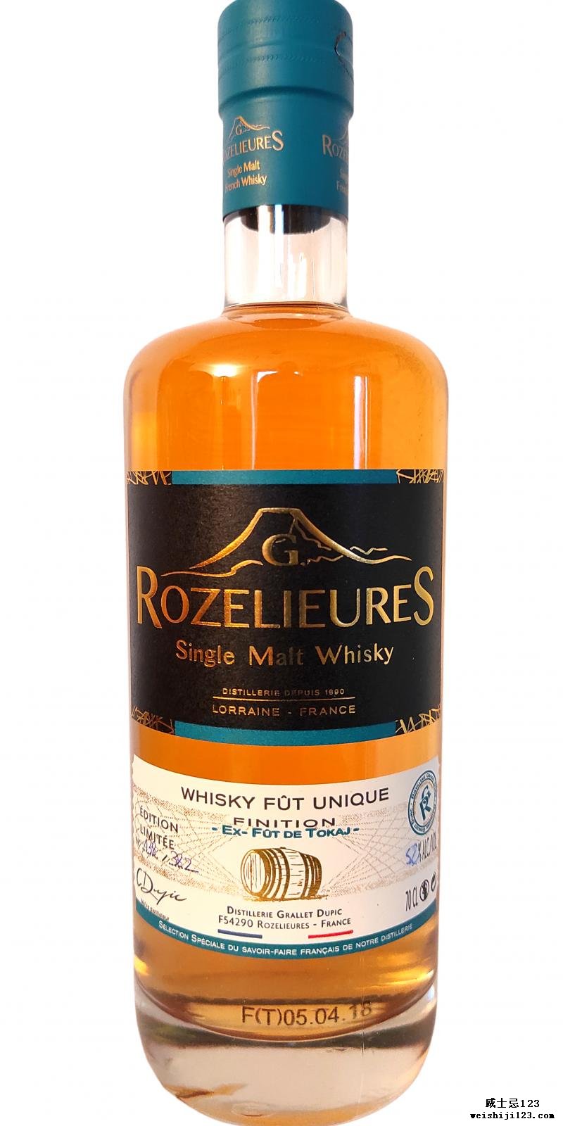 G. Rozelieures Whisky  fût unique