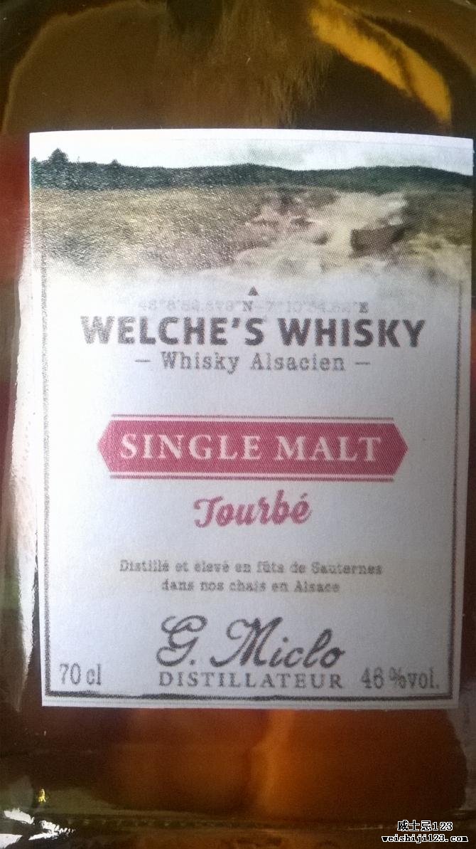 Welche's Whisky Single Malt - Tourbé