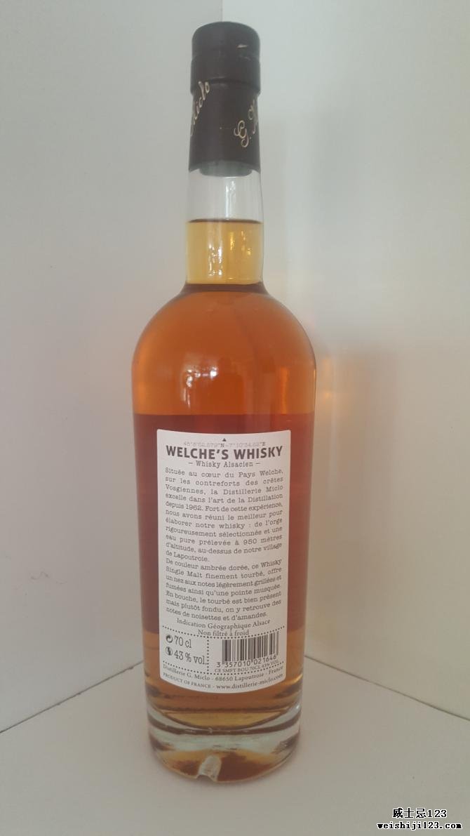 Welche's Whisky Single Malt - Fine Tourbé