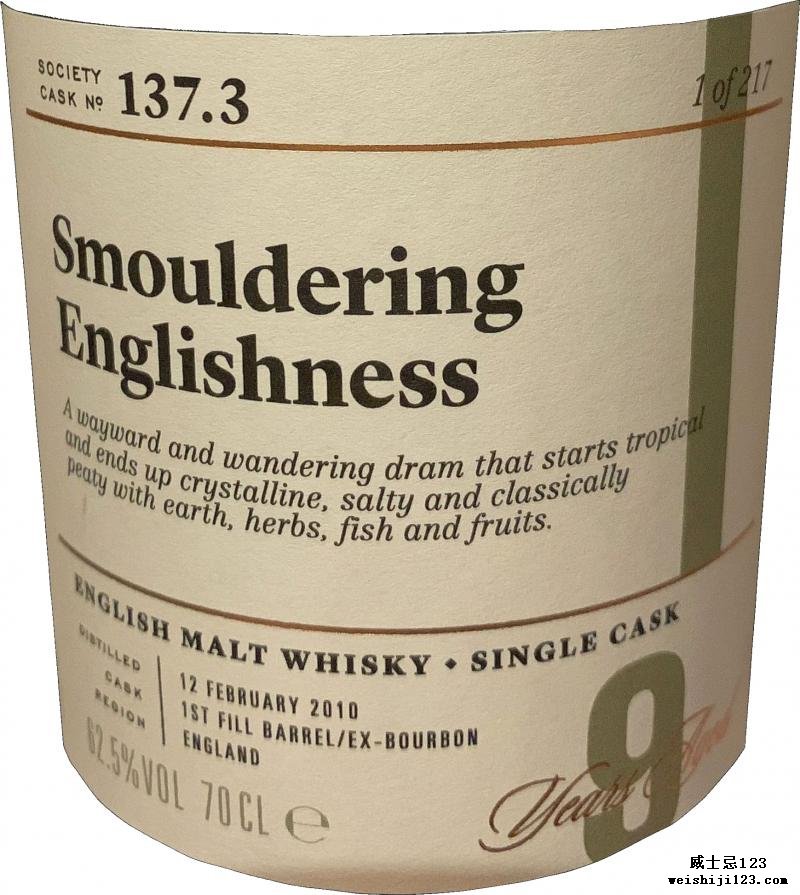 The English Whisky 2010 SMWS 137.3