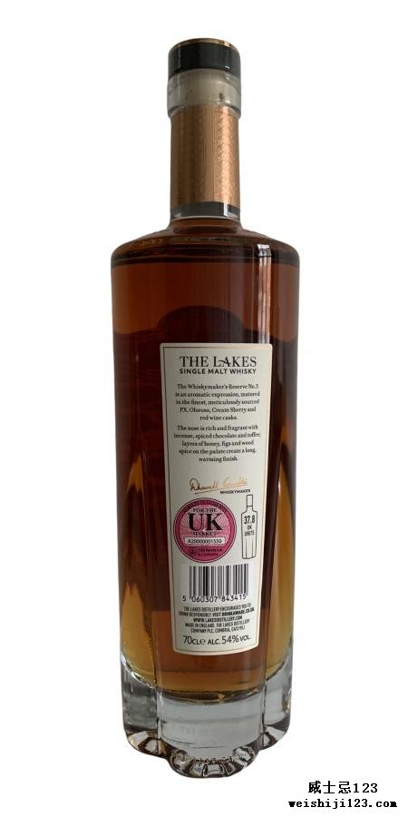 The Lakes The Whiskymaker's Reserve No. 3