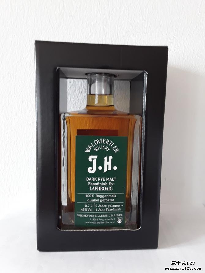 Waldviertler Whisky J.H. Dark Rye Malt