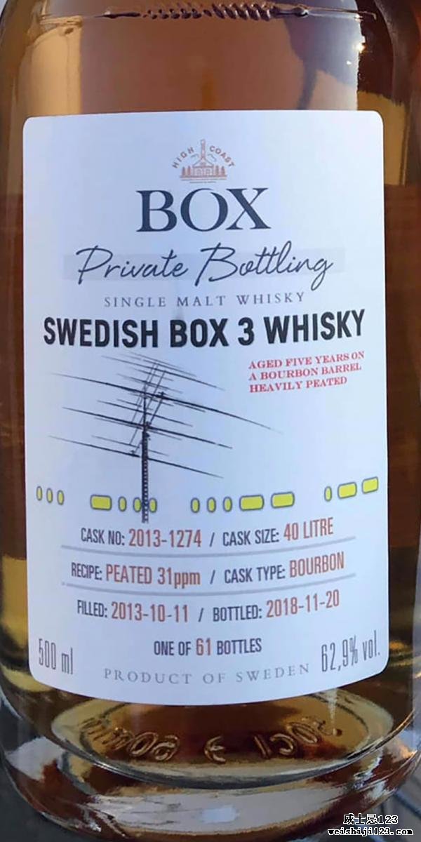 Box 2013 - Swedish Box 3 Whisky