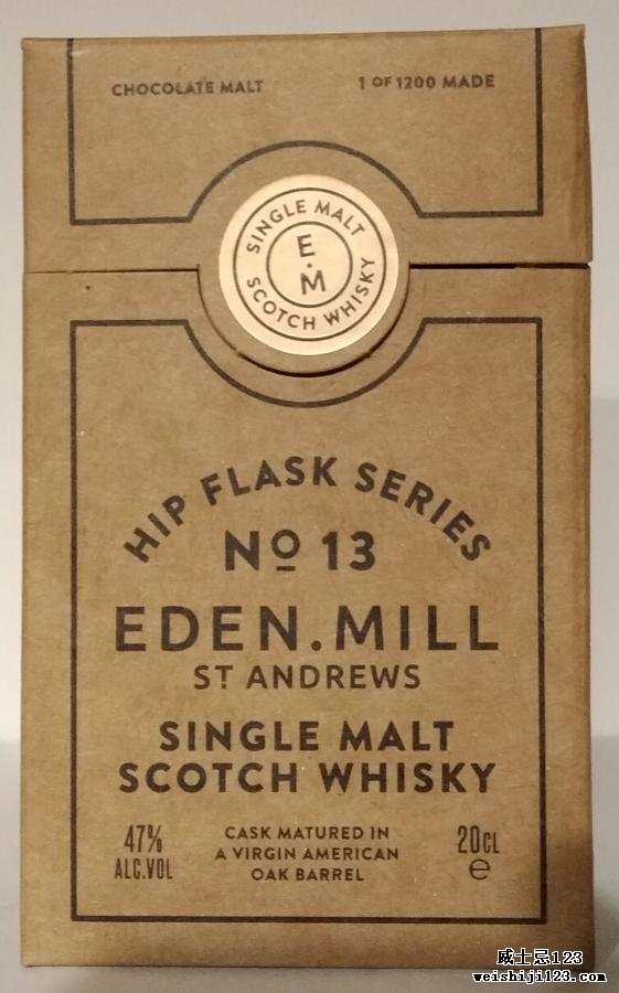 Eden Mill Hip Flask Series No. 13