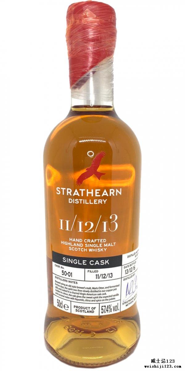 Strathearn Inaugural Single Cask Bottling