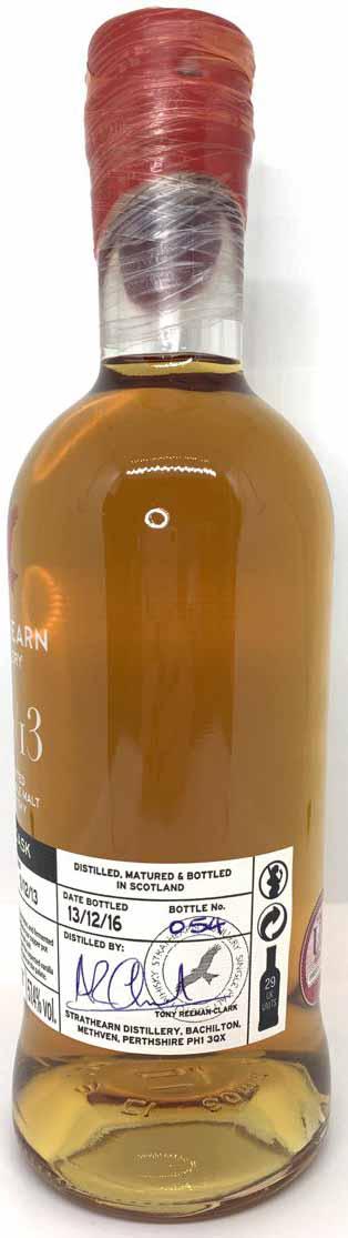 Strathearn Inaugural Single Cask Bottling