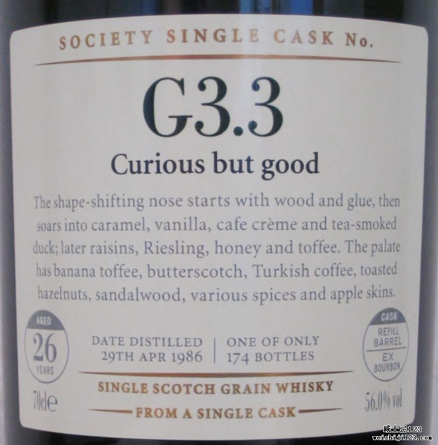 Caledonian 1986 SMWS G3.3