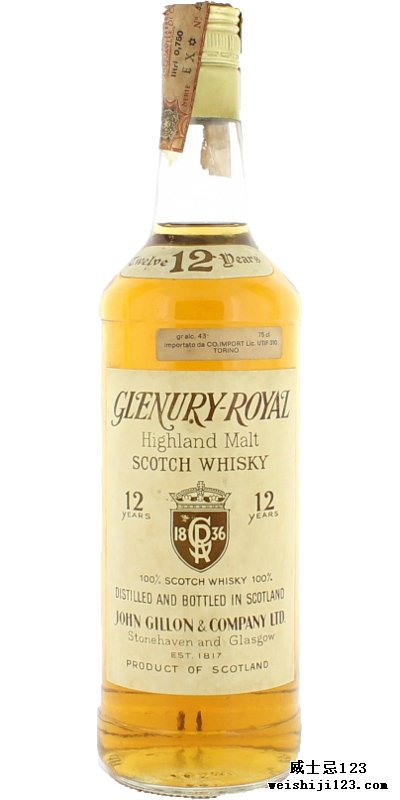 Glenury Royal 12-year-old JG&C