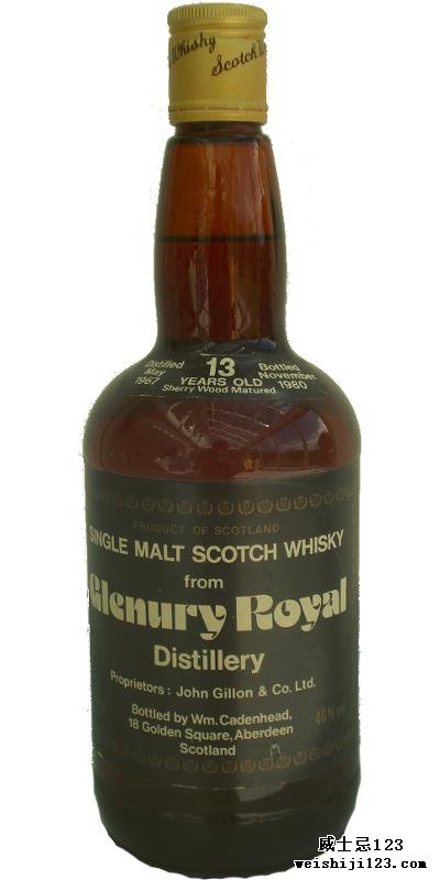 Glenury Royal 1967 CA