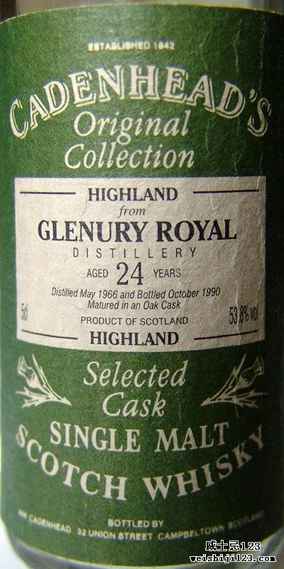 Glenury Royal 1966 CA