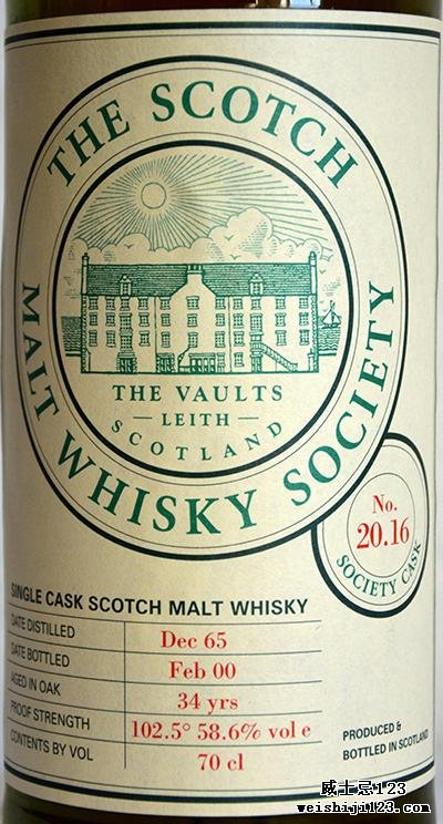 Inverleven 1965 SMWS 20.16