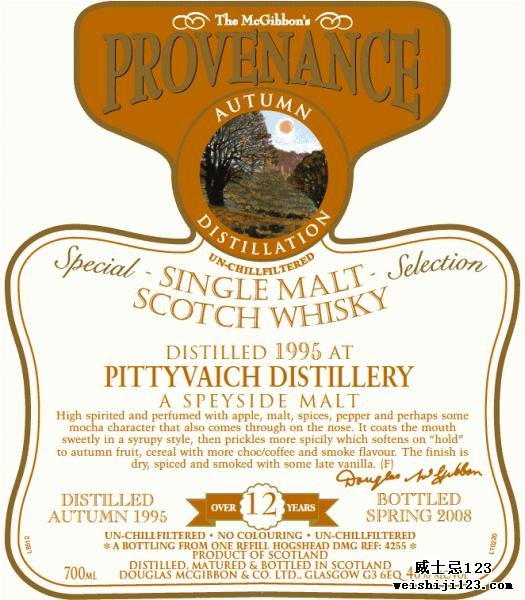 Pittyvaich 1995 McG