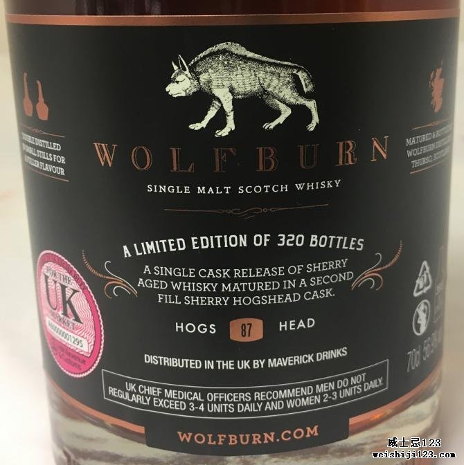 Wolfburn Sherry Aged Whisky