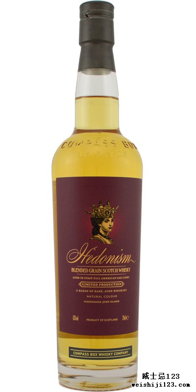 Hedonism Blended Grain Scotch Whisky CB