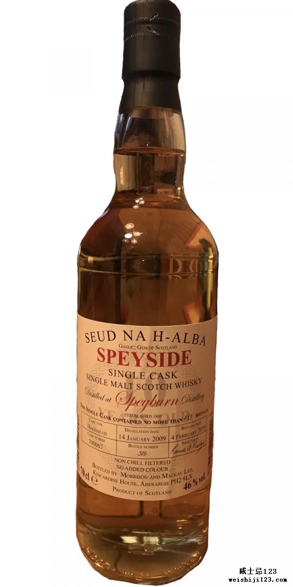 Speyburn 2009 MMcK