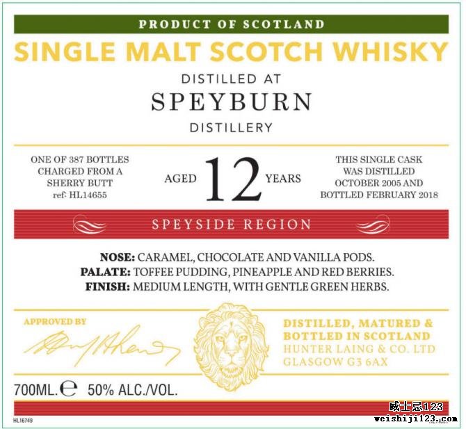 Speyburn 2005 HL