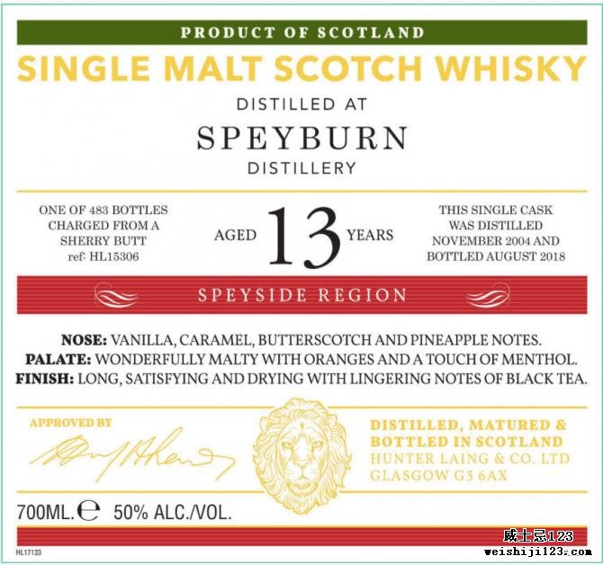 Speyburn 2004 HL