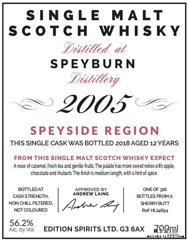 Speyburn 2005 ED