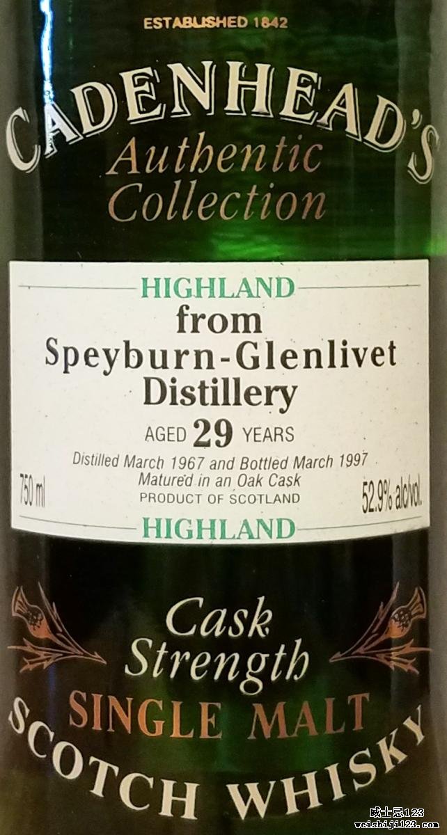 Speyburn 1967 CA