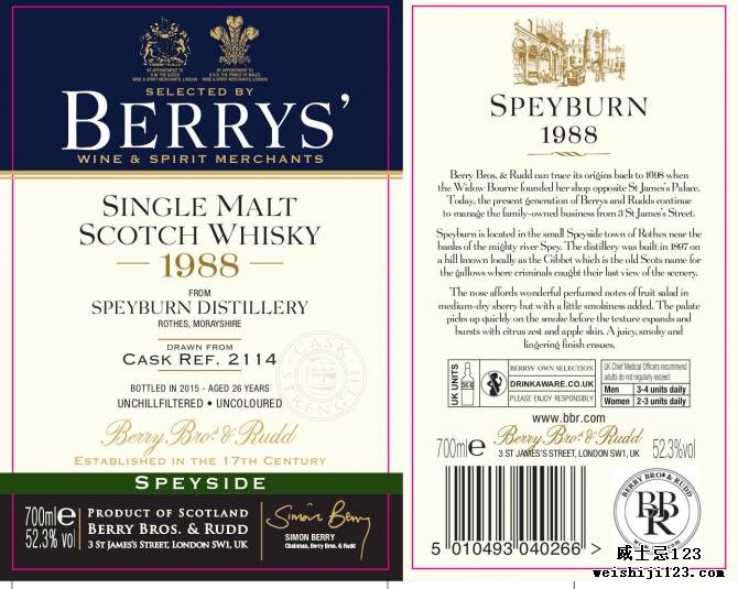 Speyburn 1988 BR