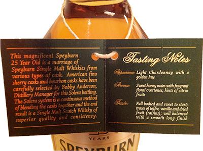 Speyburn 25-year-old Solera