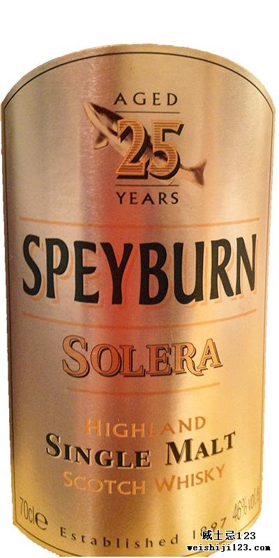 Speyburn 25-year-old Solera