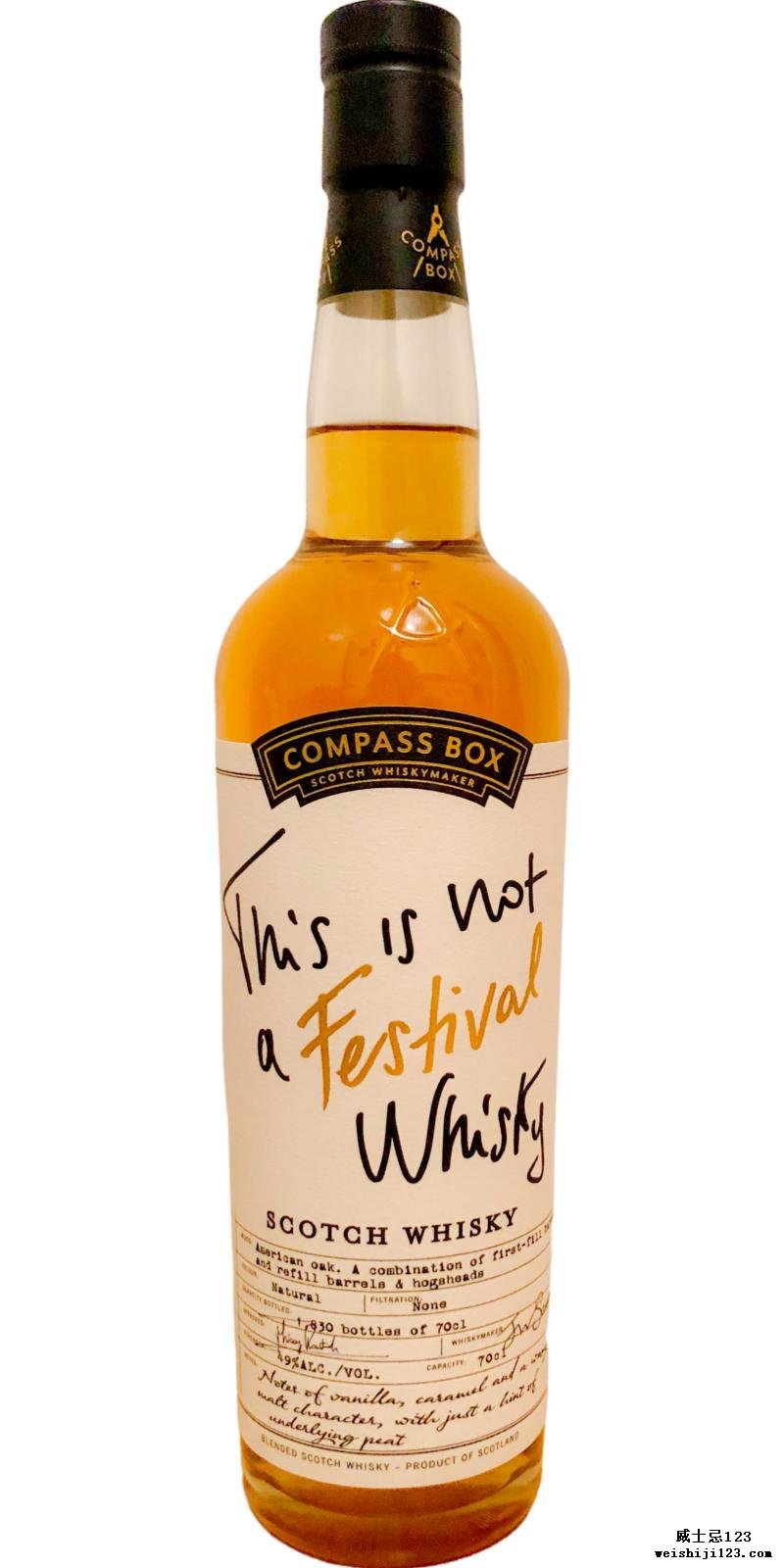 This is not a Festival Whisky NAS CB