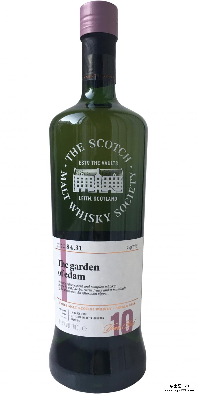 Glendullan 2008 SMWS 84.31