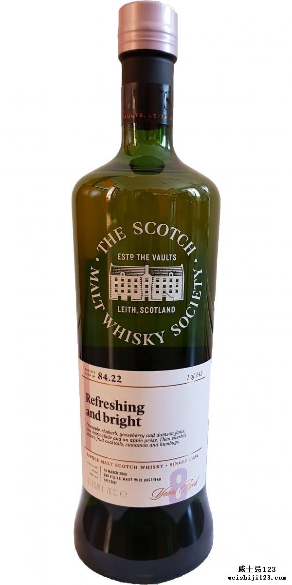 Glendullan 2008 SMWS 84.22