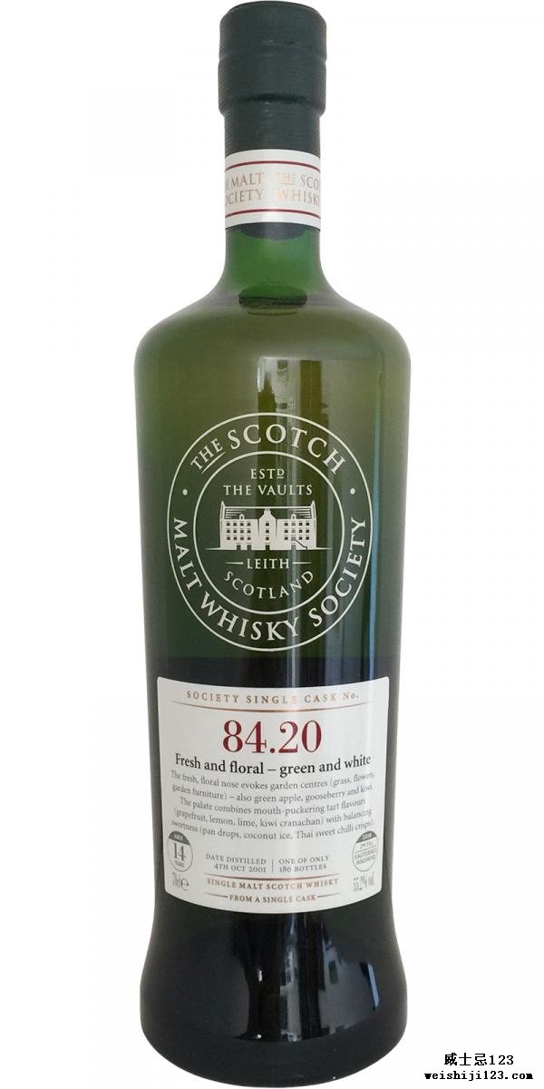 Glendullan 2001 SMWS 84.20