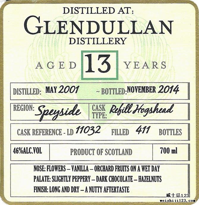 Glendullan 2001 DoD