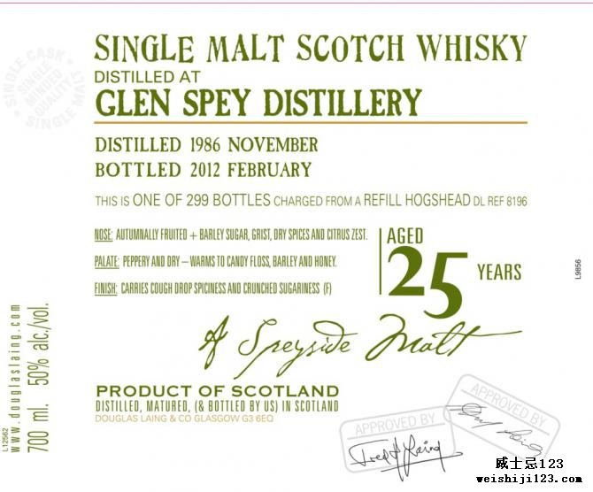 Glen Spey 1986 DL