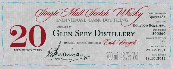 Glen Spey 1991 DR