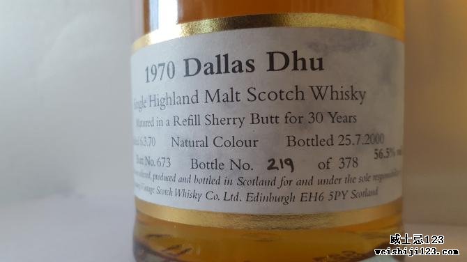 Dallas Dhu 1970 SV