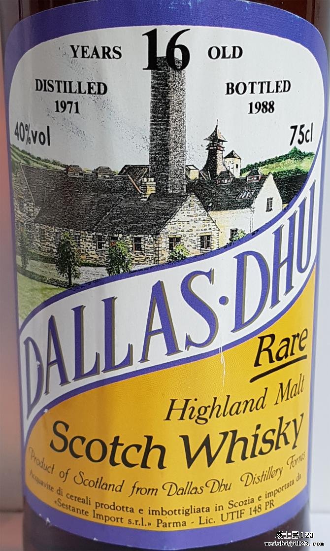 Dallas Dhu 1971 Ses